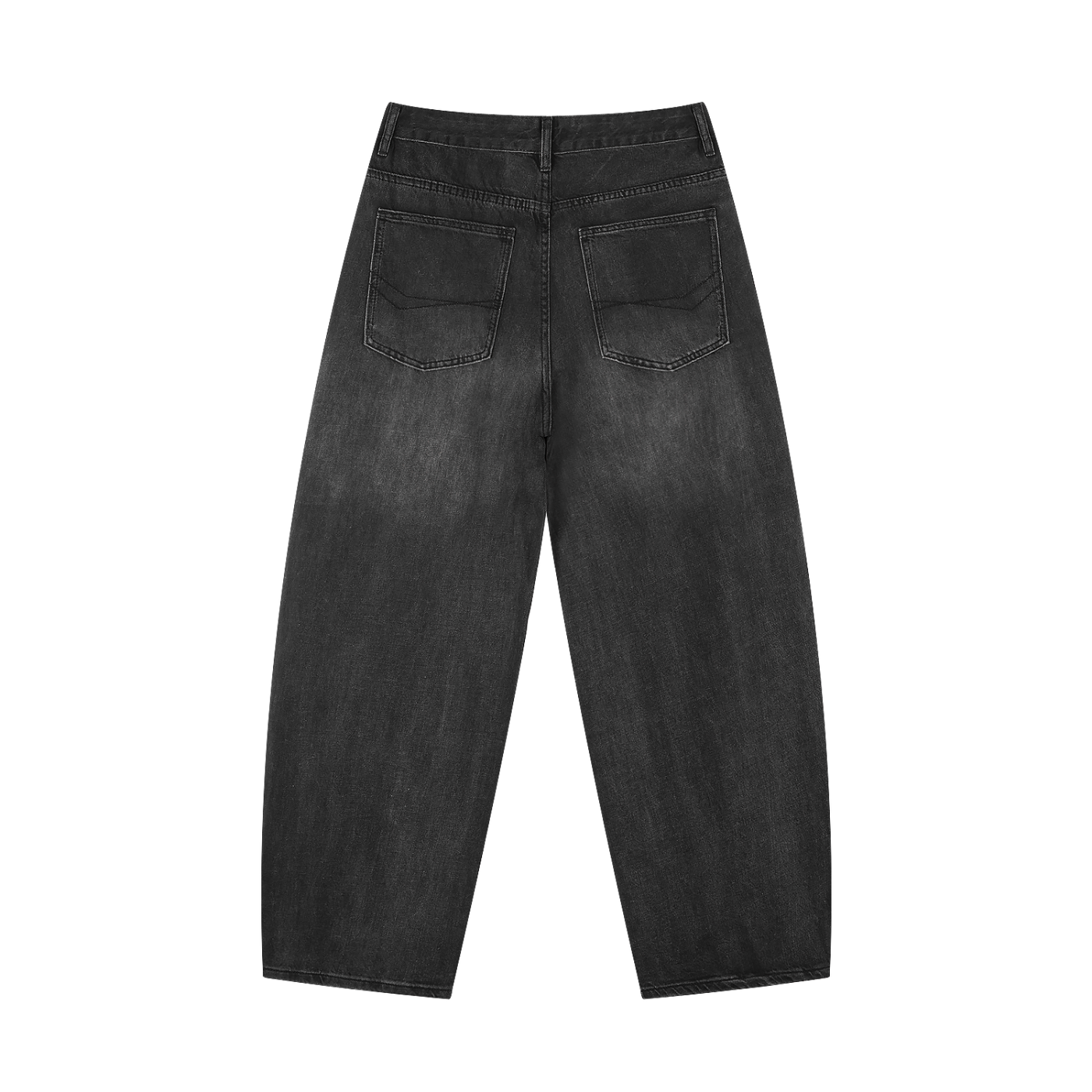 CW - Men's Sunfade Vintage Wash Barrel Leg Jeans