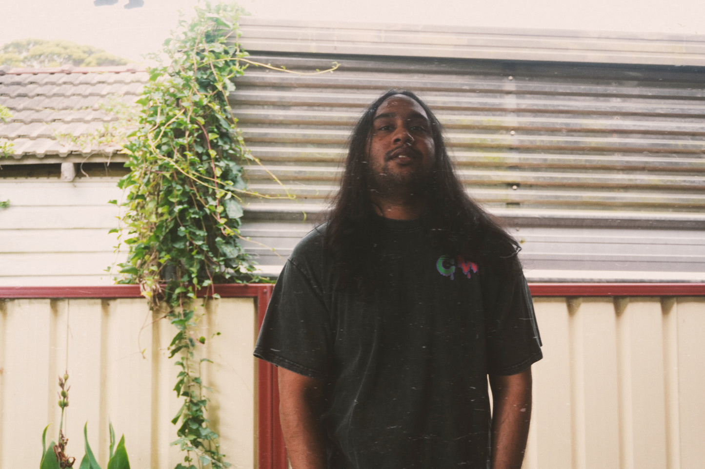 CURRY WIZZA - Snow Washed Oversized Cotton T-Shirt