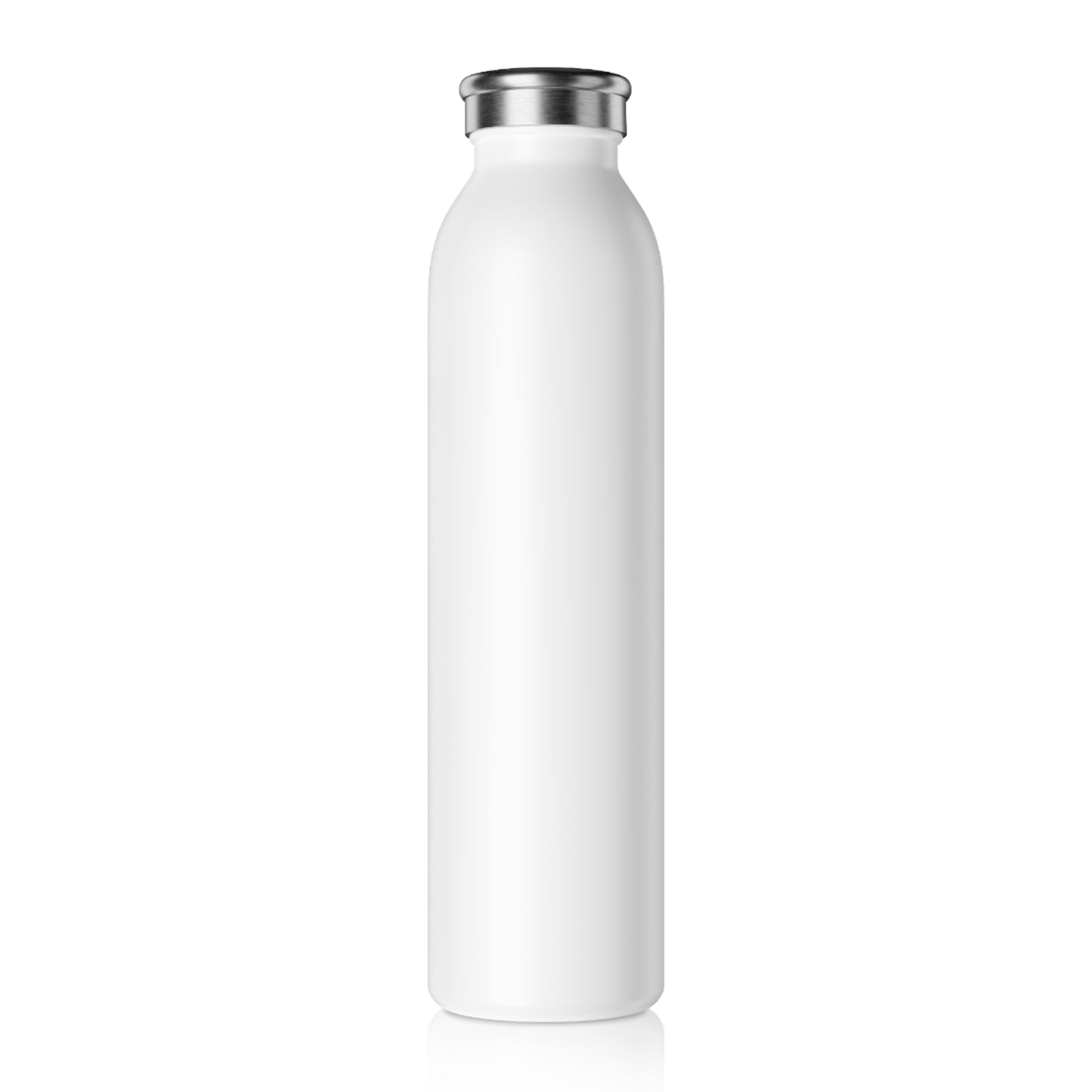 CURRY WIZZA - Slim Water Bottle — Retro Red & Green Psychedelic Design