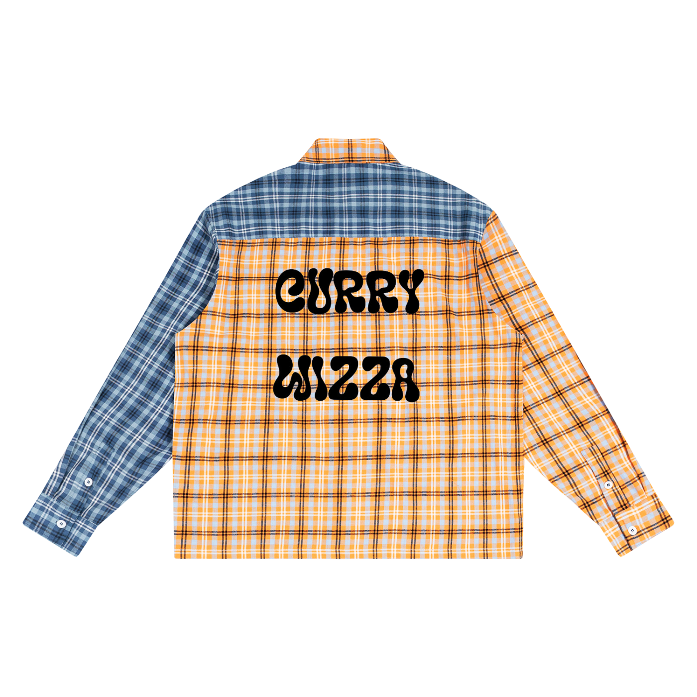 CW - Unisex Oversized Plaid Color Block Shirt