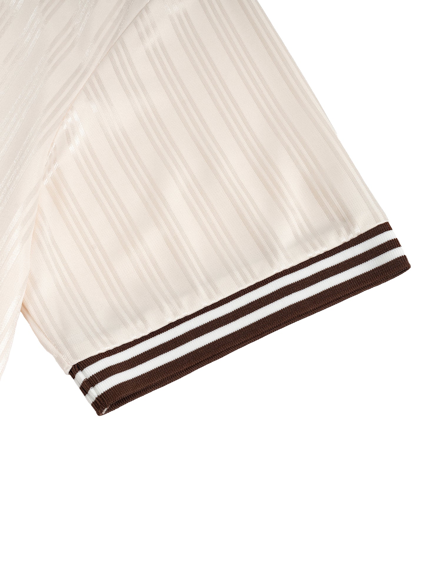 CURRY WIZZA - Contrast Stripes Polo Collar T-Shirt