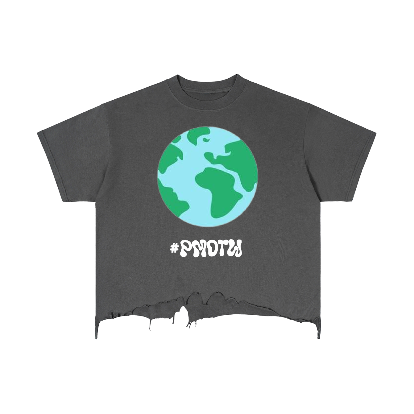 #PMOTW - Vintage Wash Boxy Distressed Hem T-Shirt