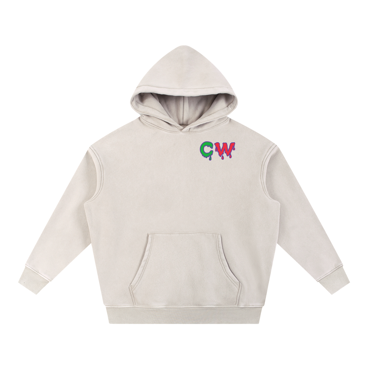 CW - Snow Wash Fleece Oversize Hoodie