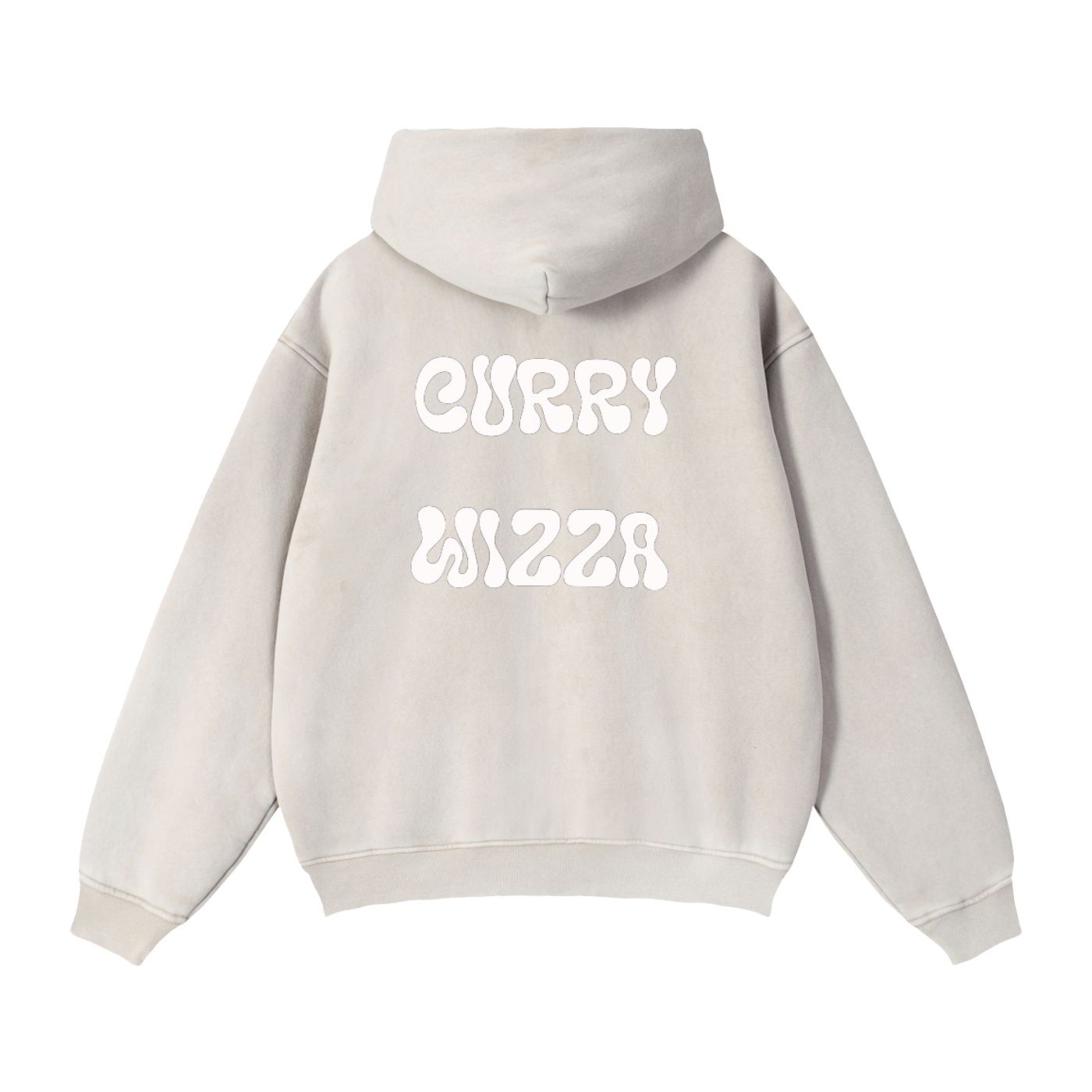 CURRY WIZZA - Zip-Through Boxy Fleece Hoodie