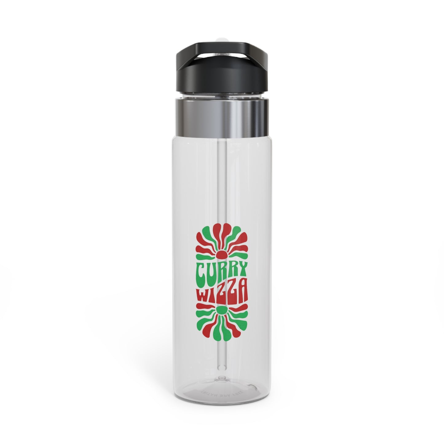 CURRY WIZZA - Sport Bottle — 'Curry Wizard' Retro Swirl 20oz Tritan Water Bottle