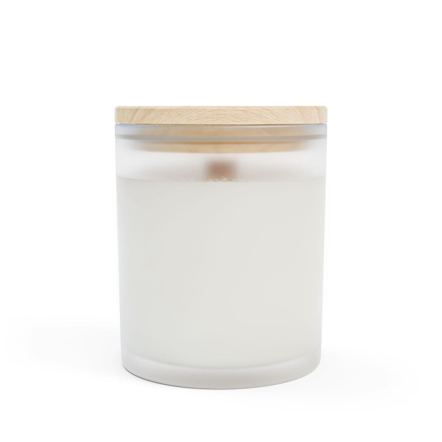 Curry Wizza Frosted Glass Candle — 11oz Scented Candle with Retro Red & Green Logo