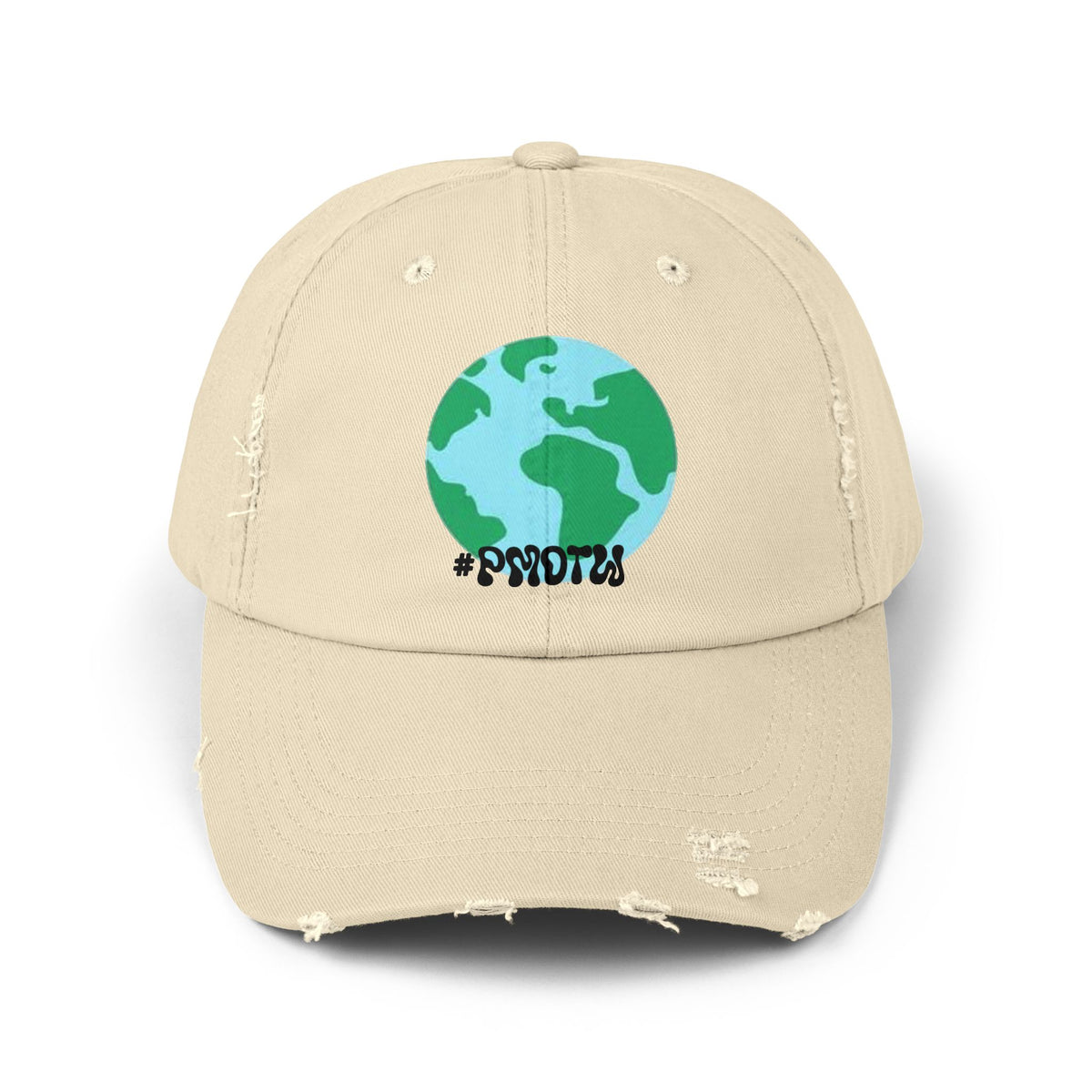 #PMOTW - Distressed Earth Graphic Cap — "Protect" Eco-Friendly Baseball Hat