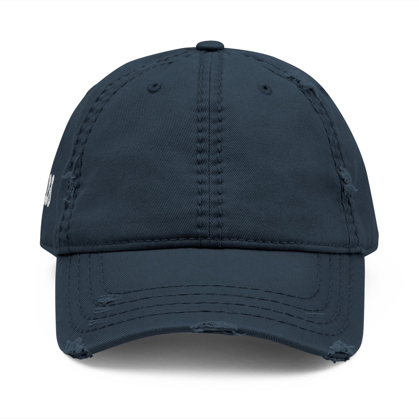 CW - Distressed Embroidered Dad Hat – Vintage Washed Baseball Cap