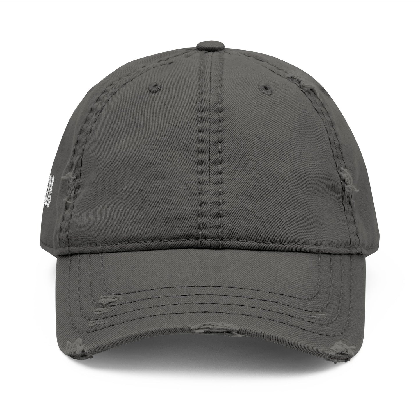 CW - Distressed Embroidered Dad Hat – Vintage Washed Baseball Cap