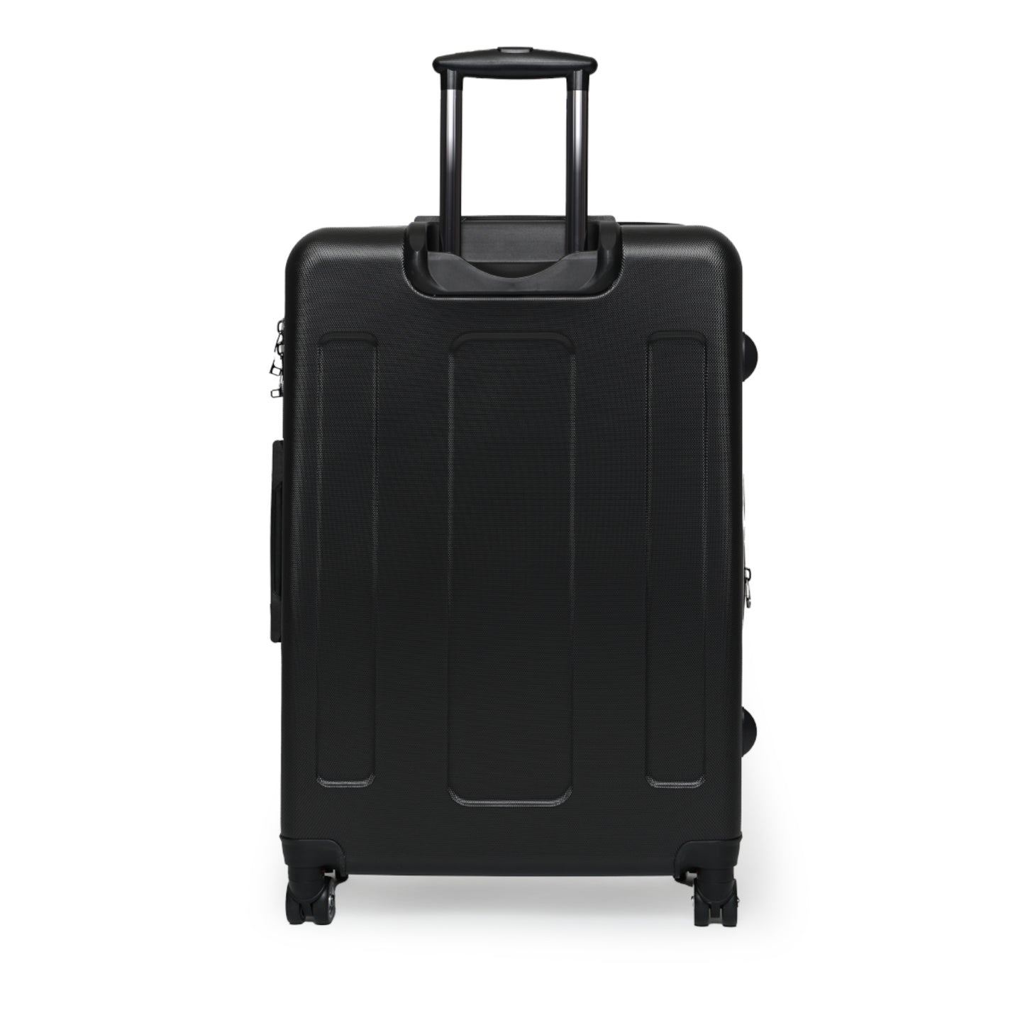 CURRY WIZZA - Suitcase — Retro 'Curry Wizza' Travel Carry-On with Green & Red Psychedelic Design