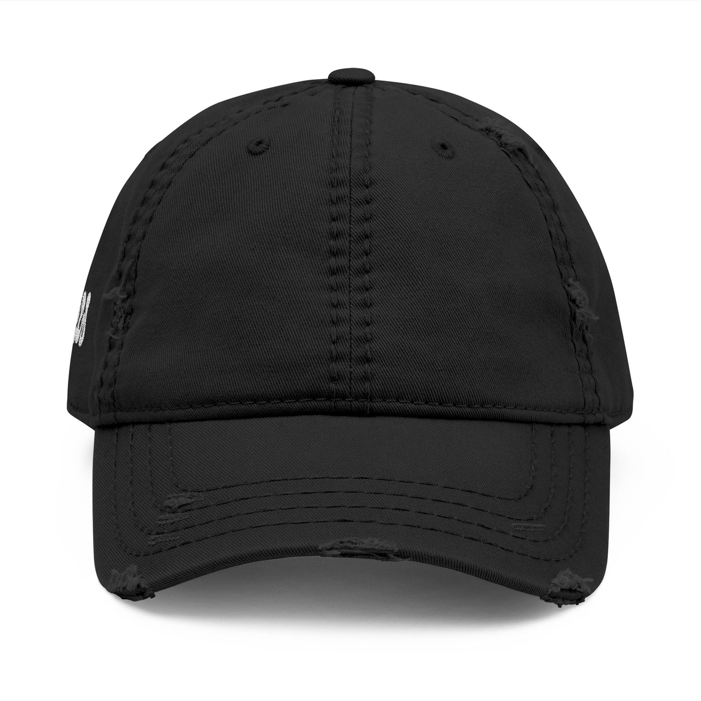 CW - Distressed Embroidered Dad Hat – Vintage Washed Baseball Cap