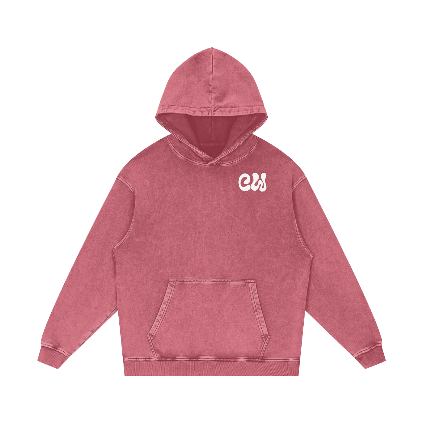 CW - Snow Washed Loose Cotton Hoodie