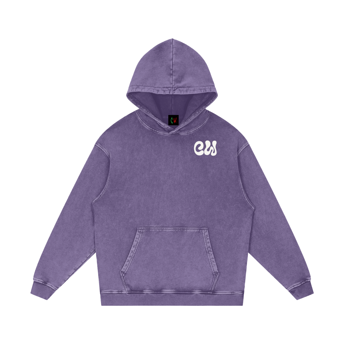 CW - Snow Washed Loose Cotton Hoodie