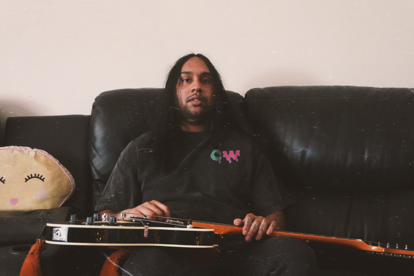 CURRY WIZZA - Snow Washed Oversized Cotton T-Shirt