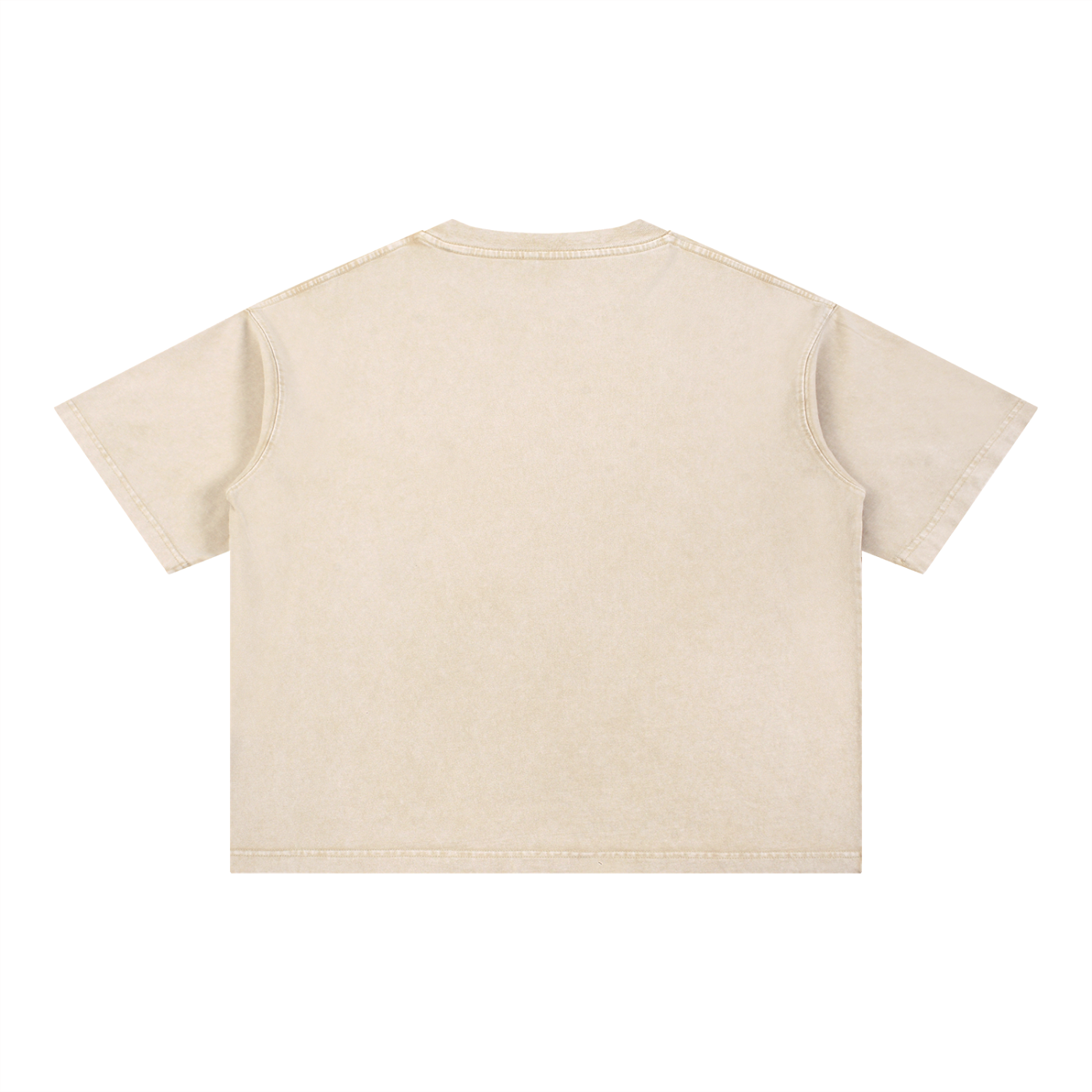 CURRY WIZZA - Mineral Wash Boxy Cotton T-Shirt