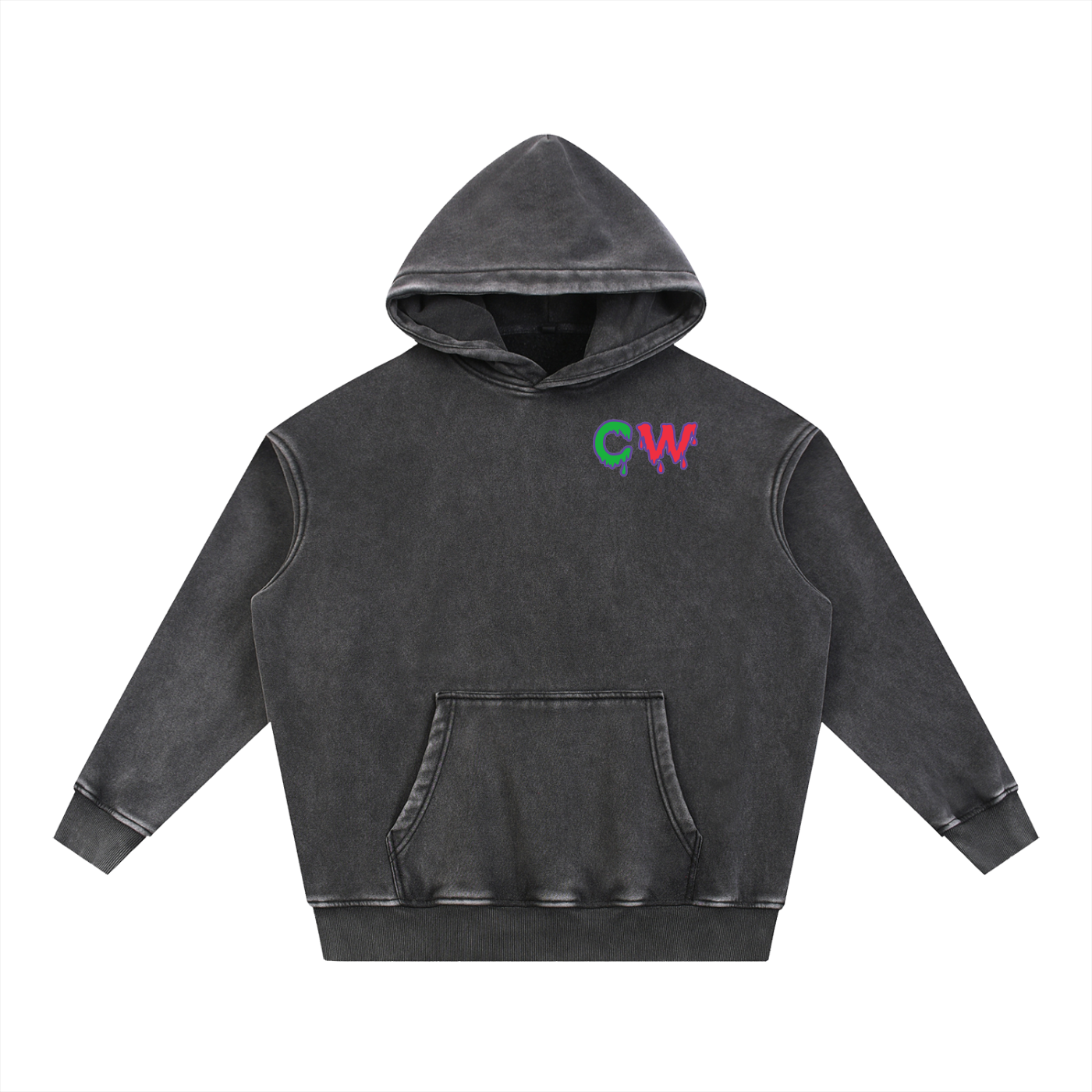 CW - Snow Wash Fleece Oversize Hoodie