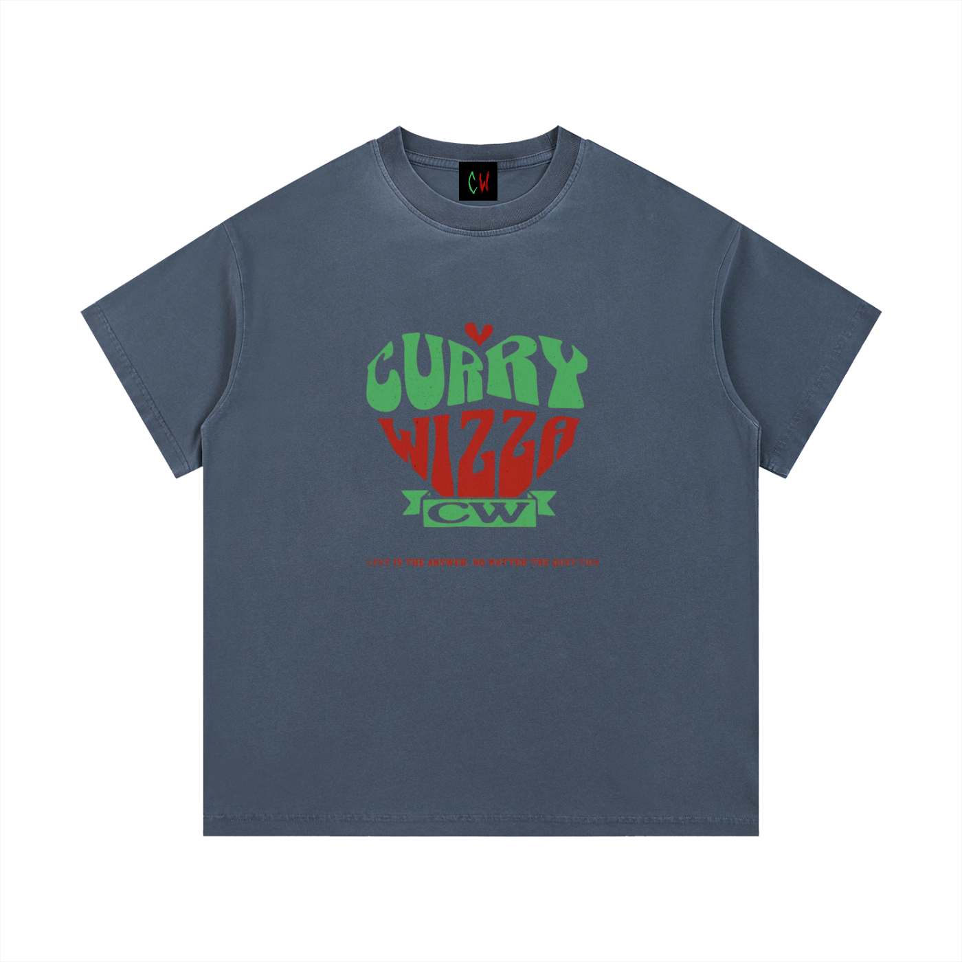 CURRY WIZZA - Vintage Wash Cotton T-Shirt