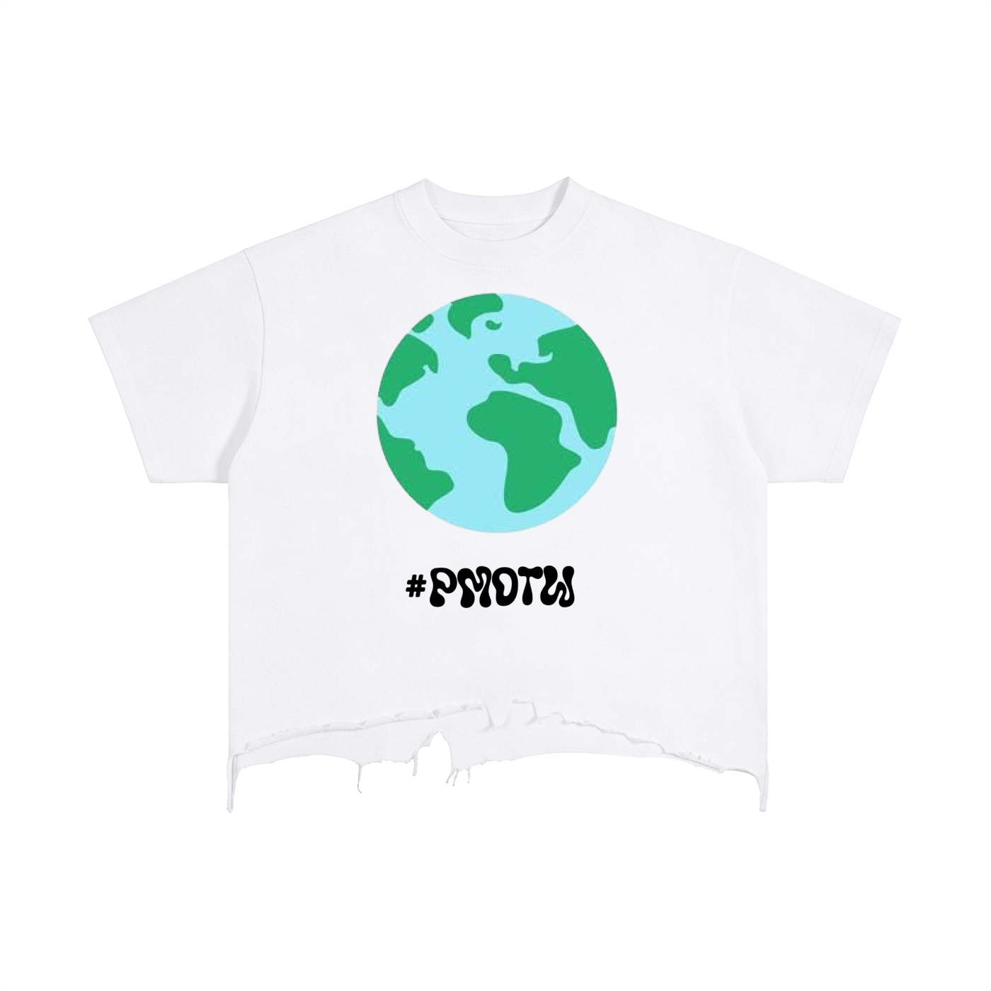 #PMOTW - Vintage Wash Boxy Distressed Hem T-Shirt