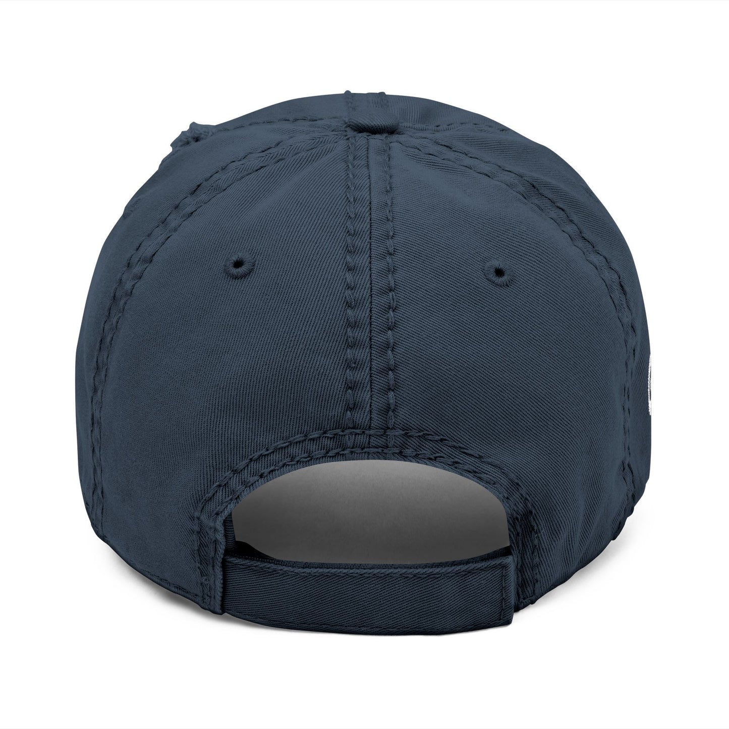 CW - Distressed Embroidered Dad Hat – Vintage Washed Baseball Cap