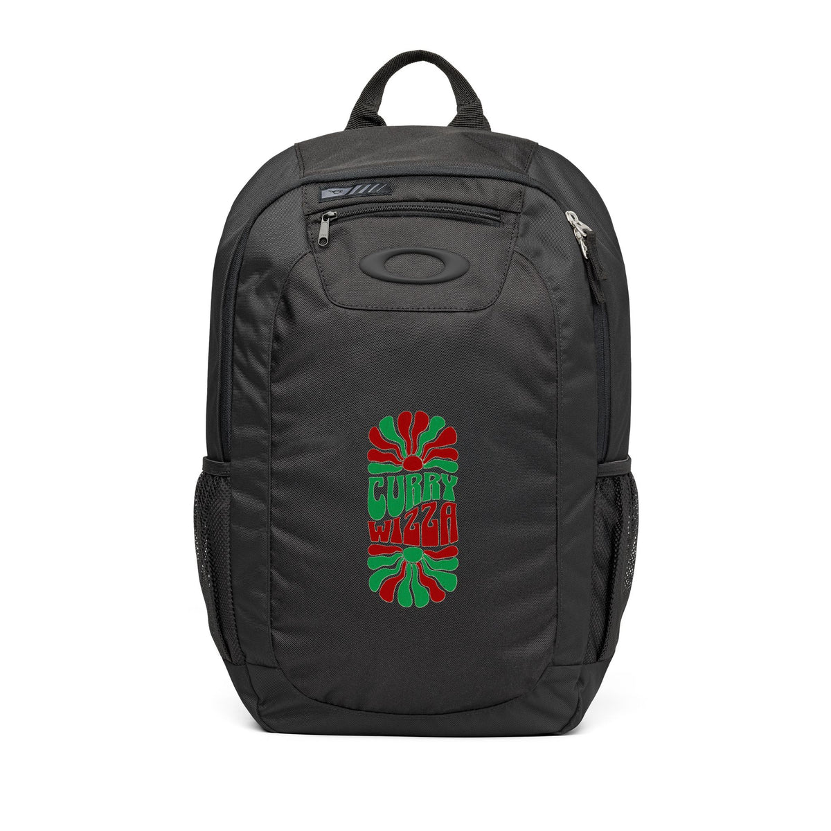 CURRY WIZZA - 20L Enduro Backpack — Skateboard Graphic Daypack with Red & Green Tribal Design