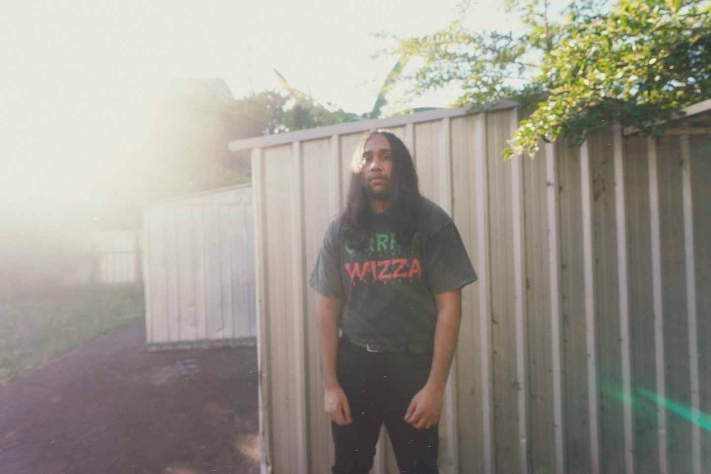 CURRY WIZZA - Snow Washed Oversized Cotton T-Shirt