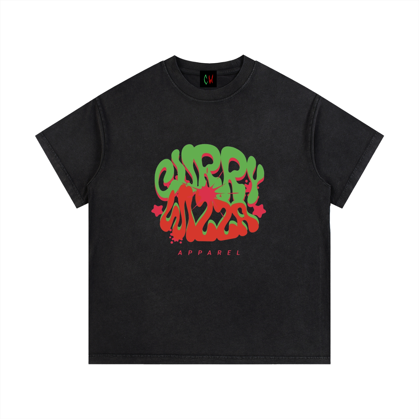 CURRY WIZZA - Vintage Wash Cotton T-Shirt