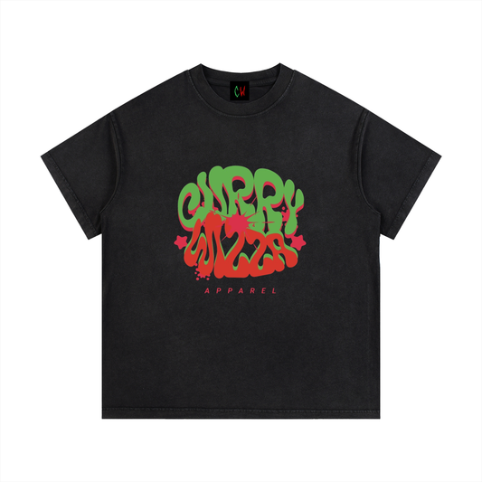 CURRY WIZZA - Vintage Wash Cotton T-Shirt