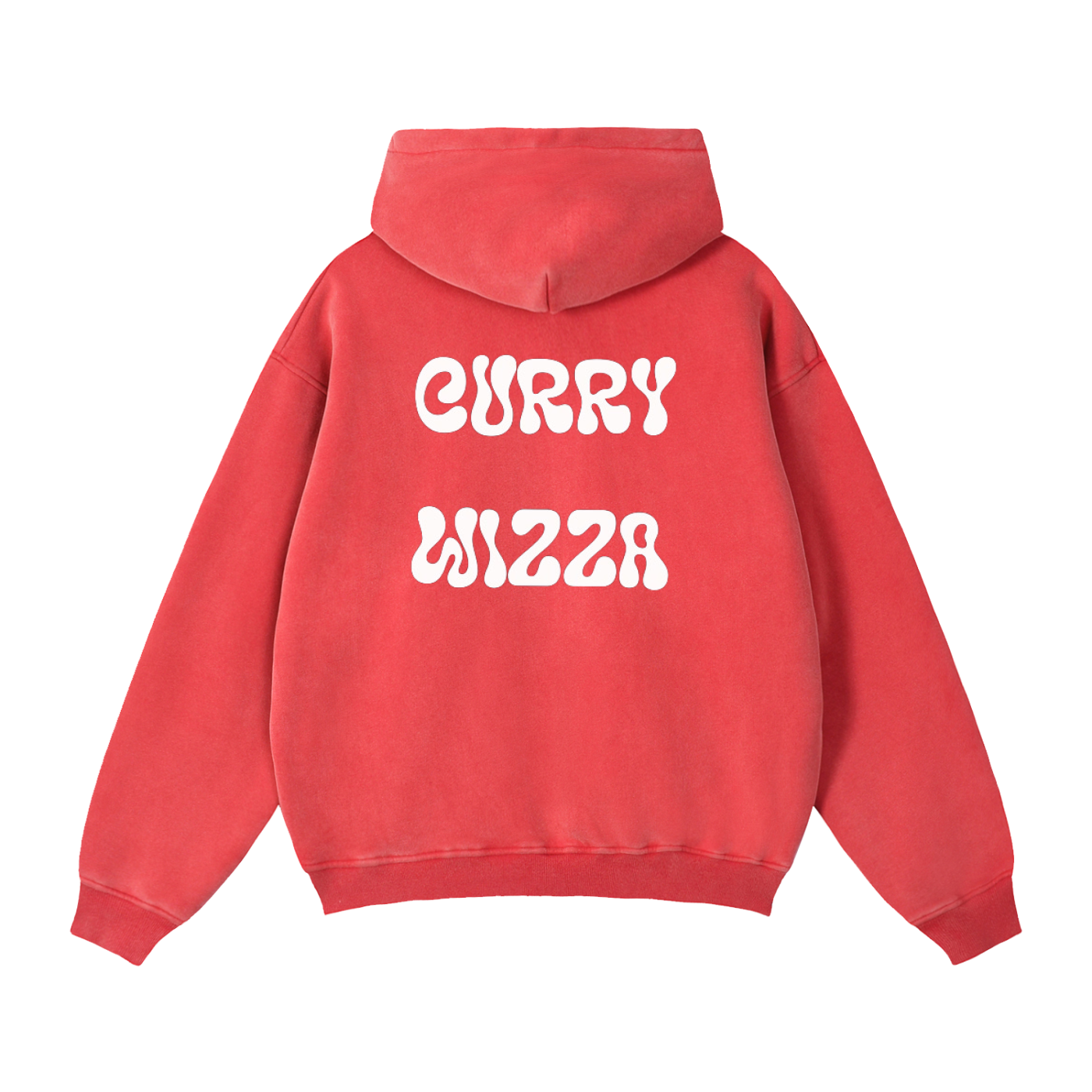 CURRY WIZZA - Zip-Through Boxy Fleece Hoodie