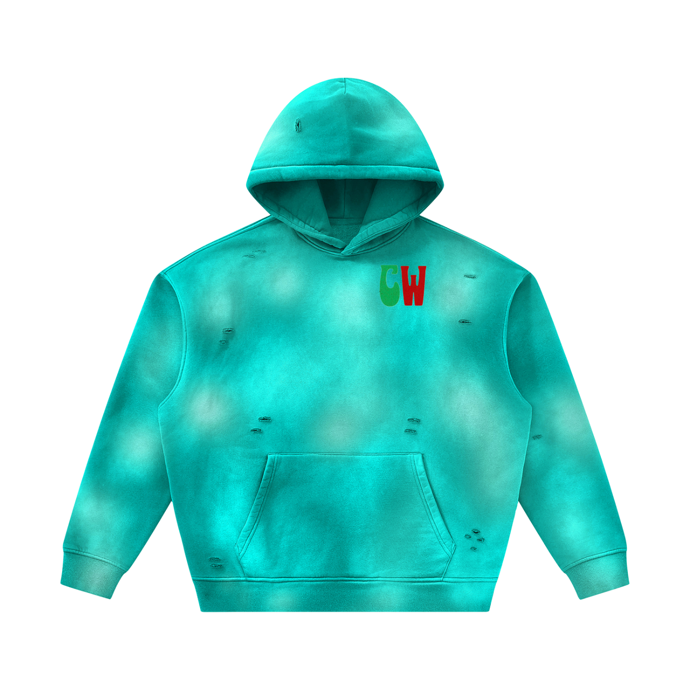 CW - Unisex Sunfade Frayed Fleece Hoodie