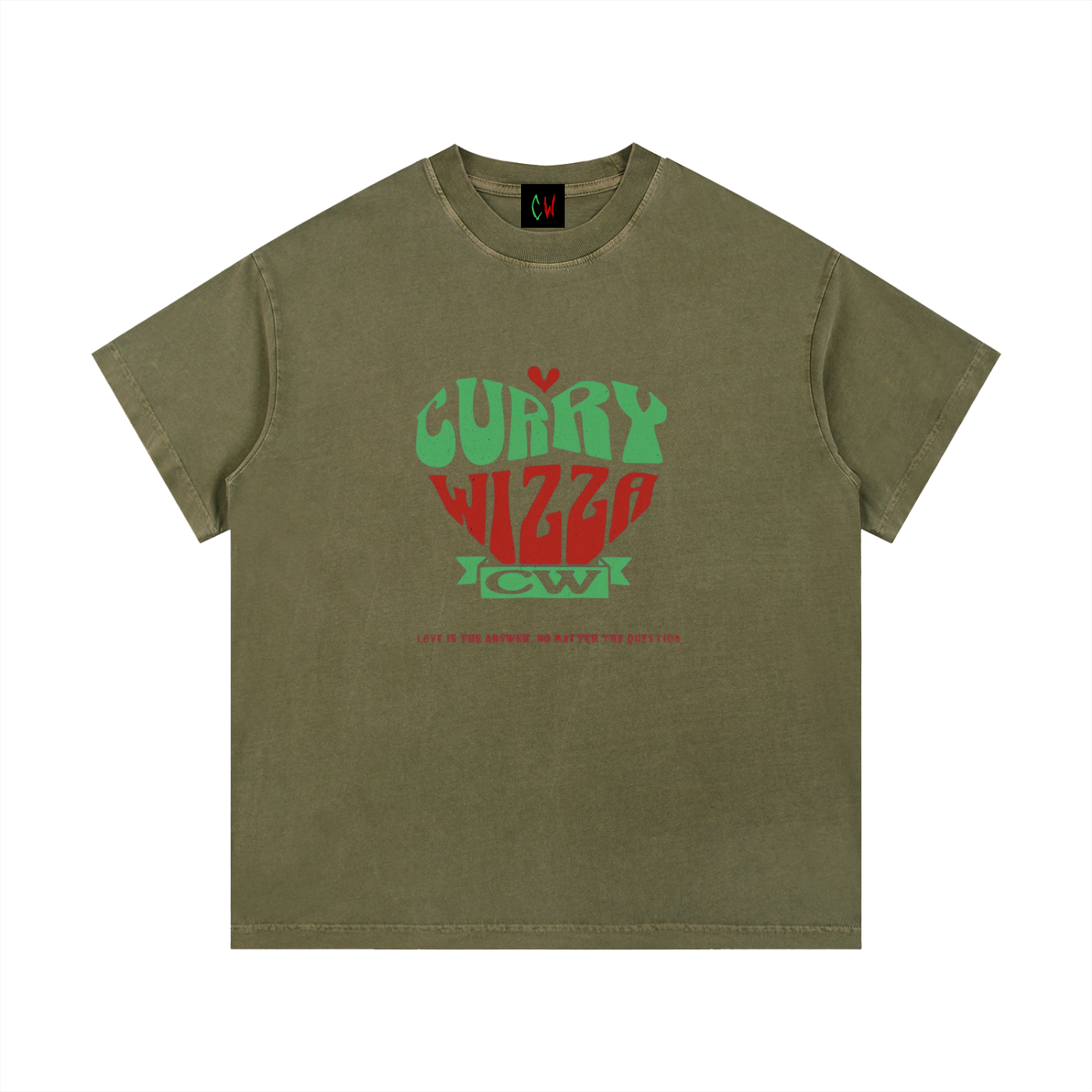 CURRY WIZZA - Vintage Wash Cotton T-Shirt