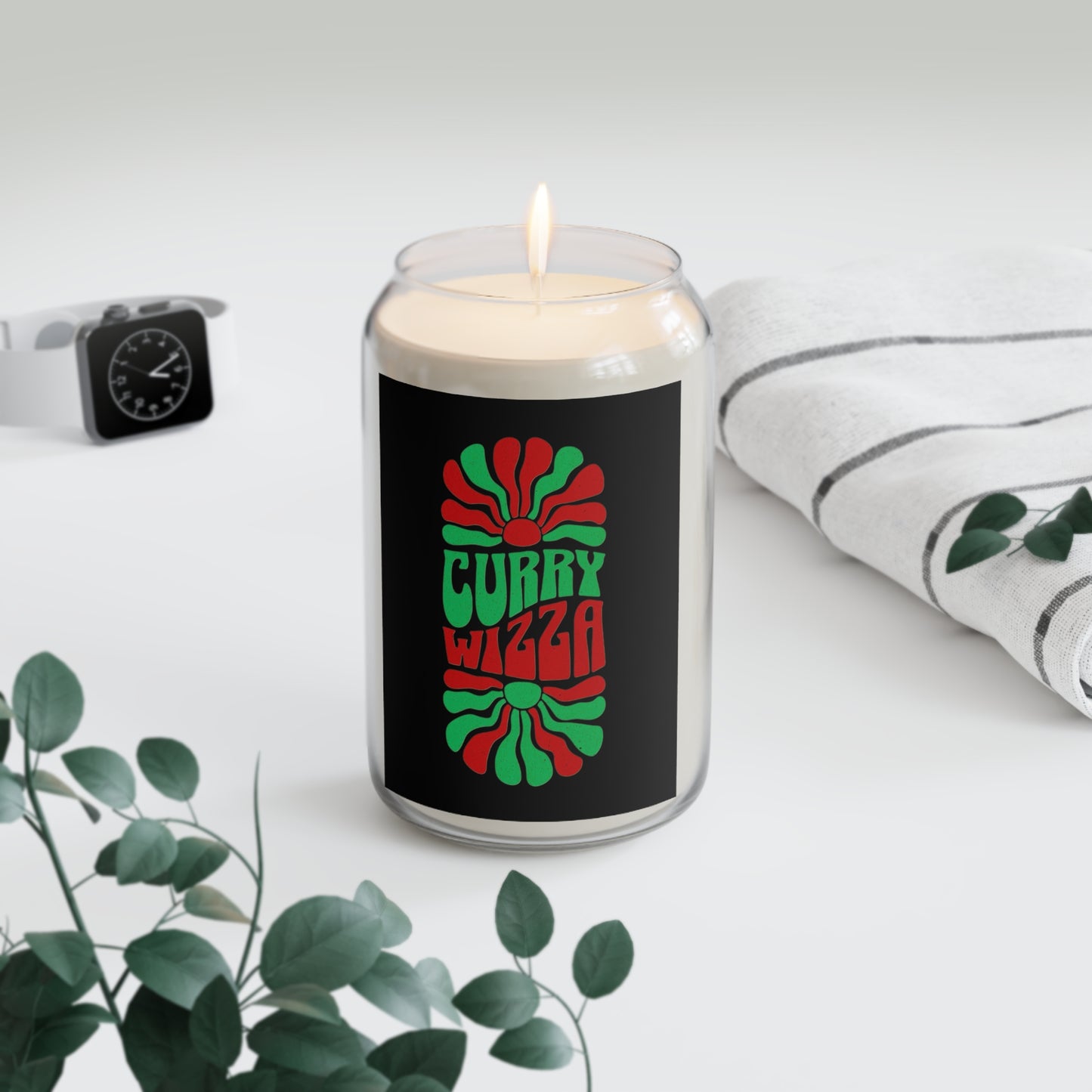 Curry Wizza Scented Soy Candle — 13.75 oz Aromatic Jar