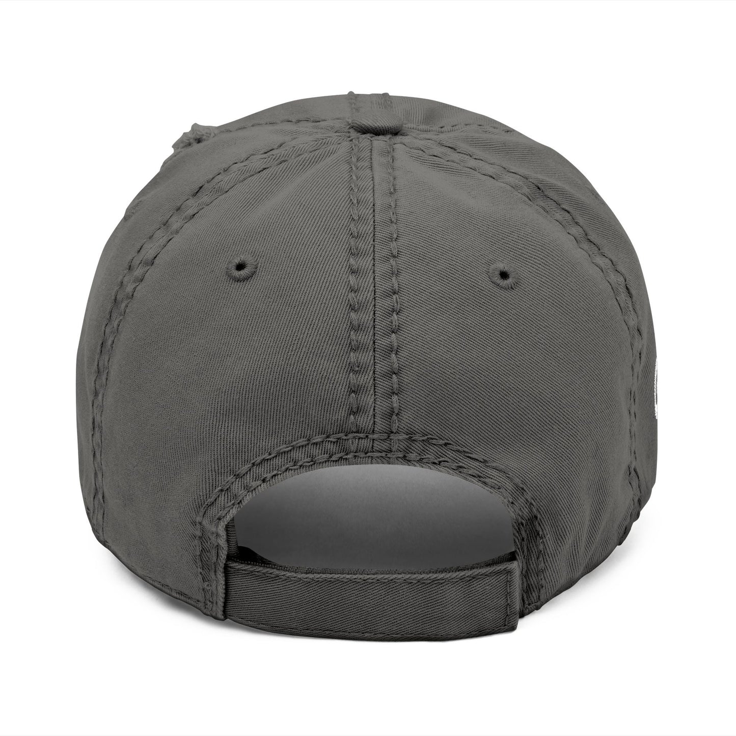 CW - Distressed Embroidered Dad Hat – Vintage Washed Baseball Cap