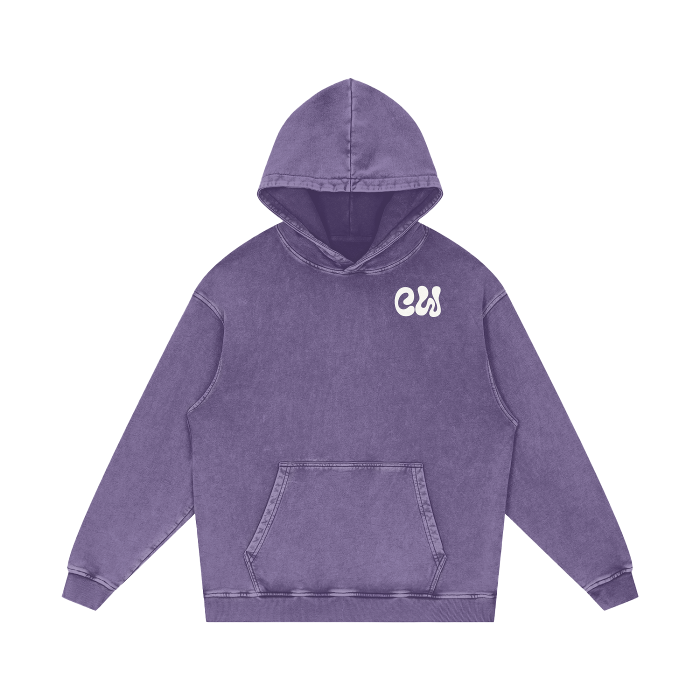 CW - Snow Washed Loose Cotton Hoodie