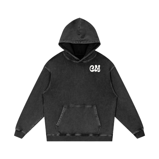 CW - Snow Washed Loose Cotton Hoodie