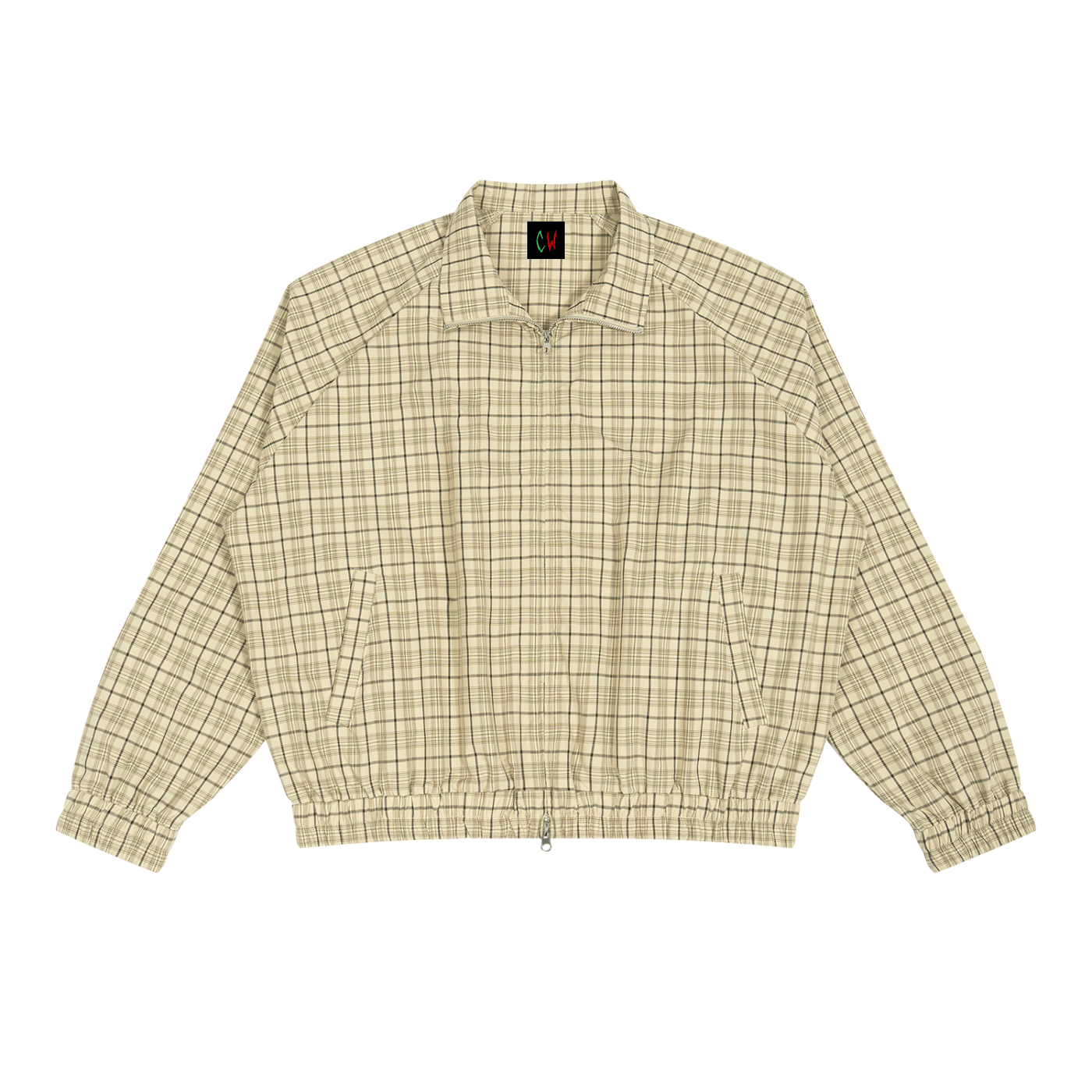 CW - Unisex Plaid Full-Zip Track Jacket