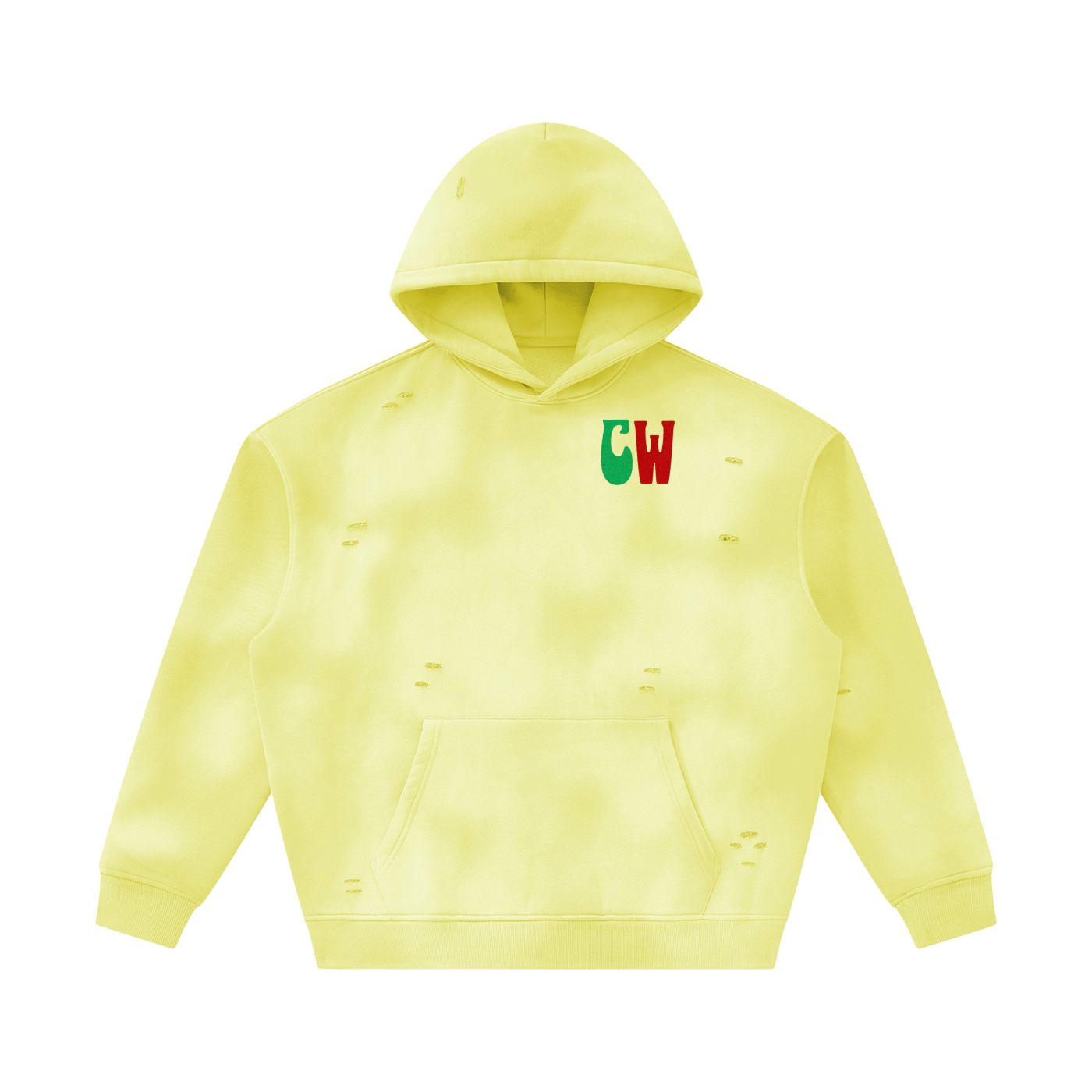 CW - Unisex Sunfade Frayed Fleece Hoodie