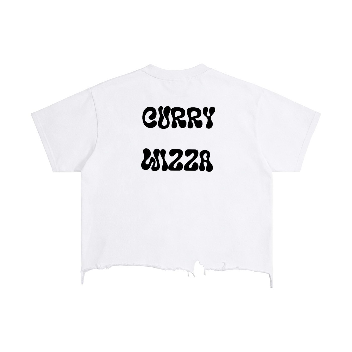 CW - Vintage Wash Boxy Distressed Hem T-Shirt