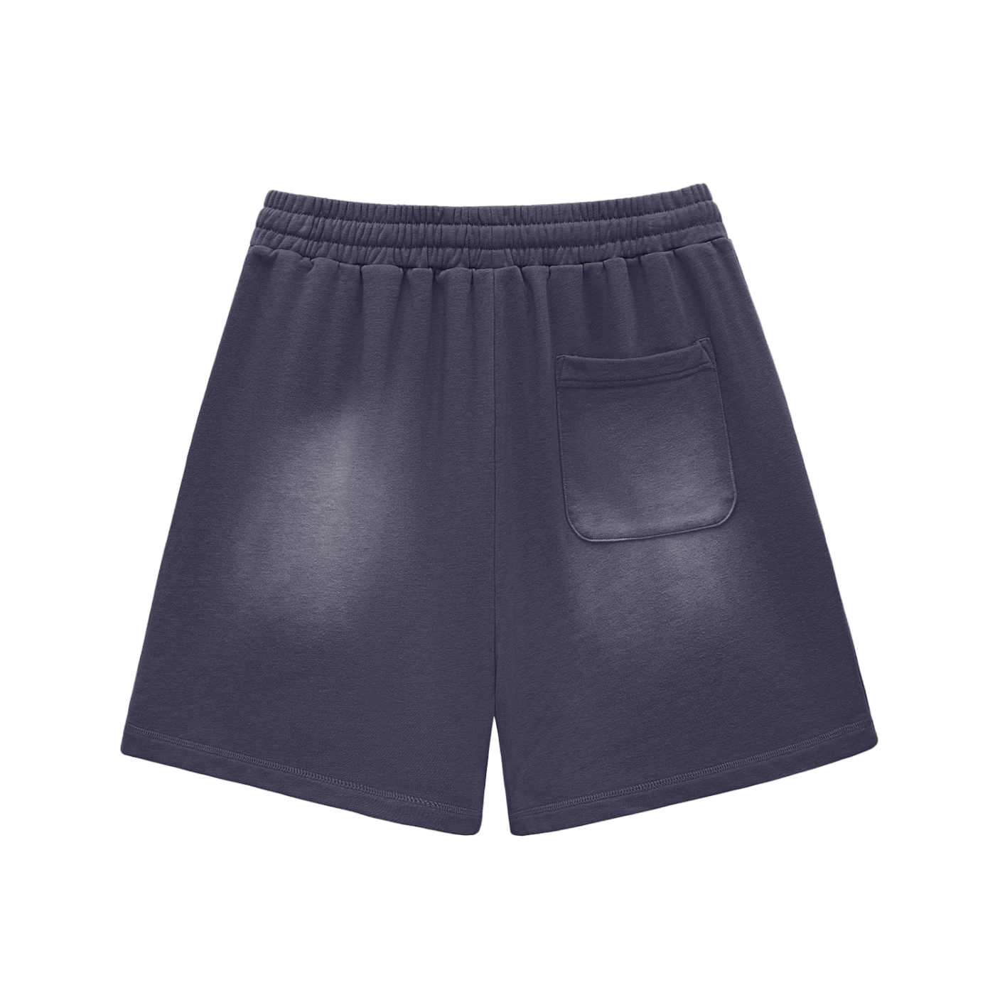 CURRY WIZZA - Sun Fade Raw Edge Cotton Shorts