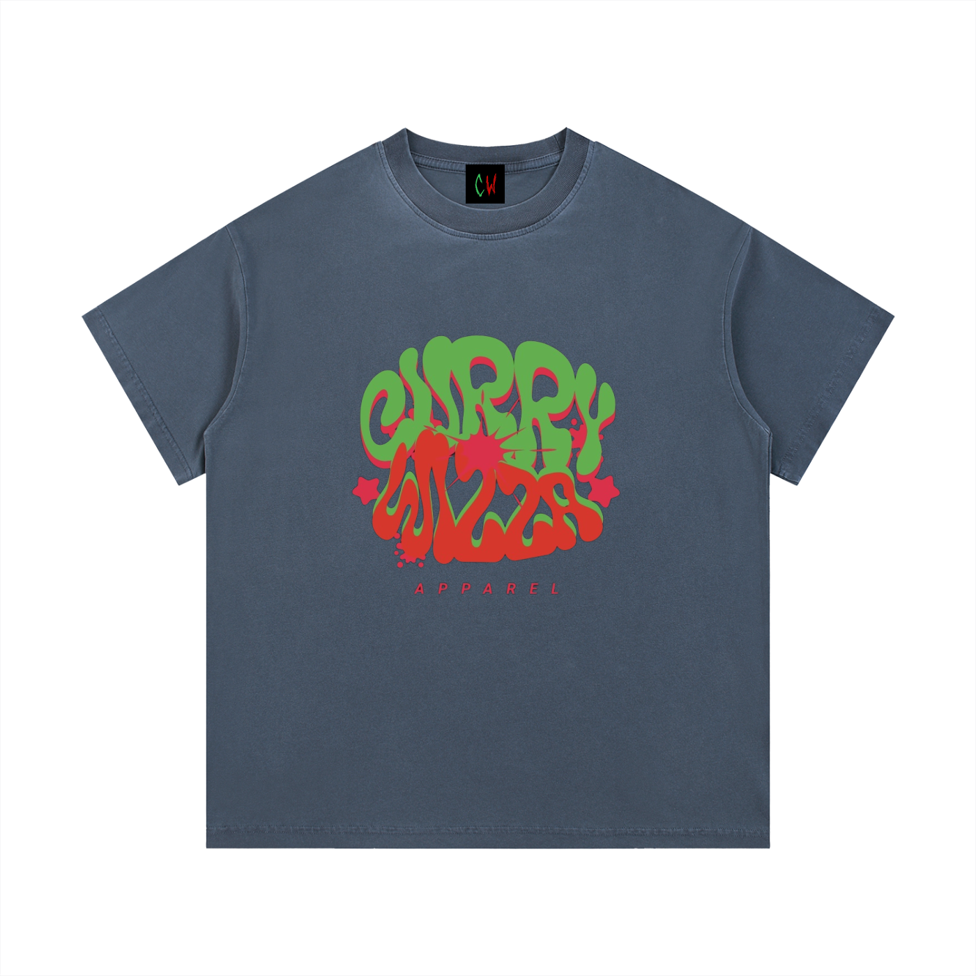 CURRY WIZZA - Vintage Wash Cotton T-Shirt