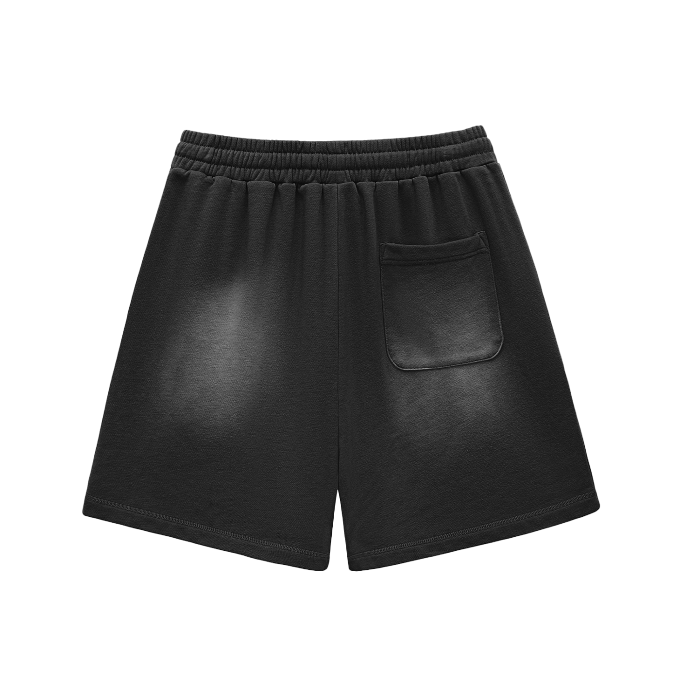 CURRY WIZZA - Sun Fade Raw Edge Cotton Shorts