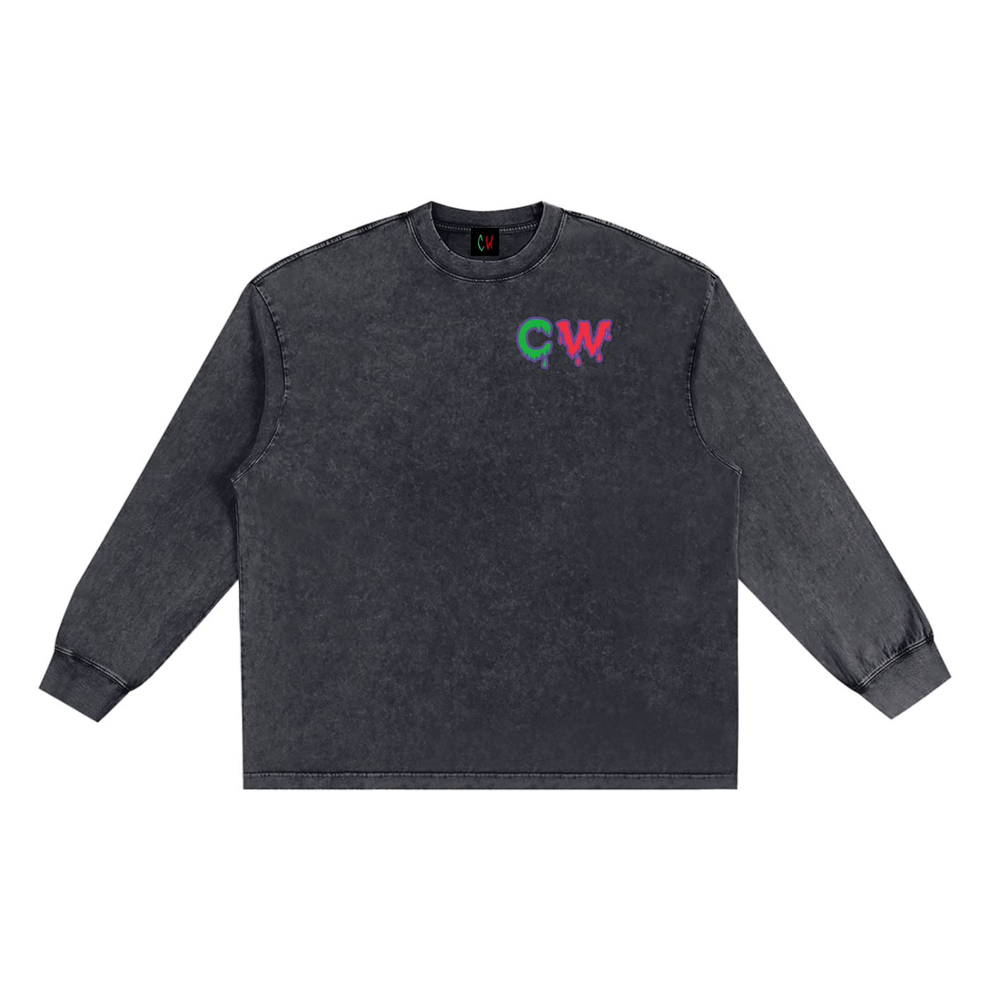 CURRY WIZZA - Snow Washed Frayed Edge T-Shirt