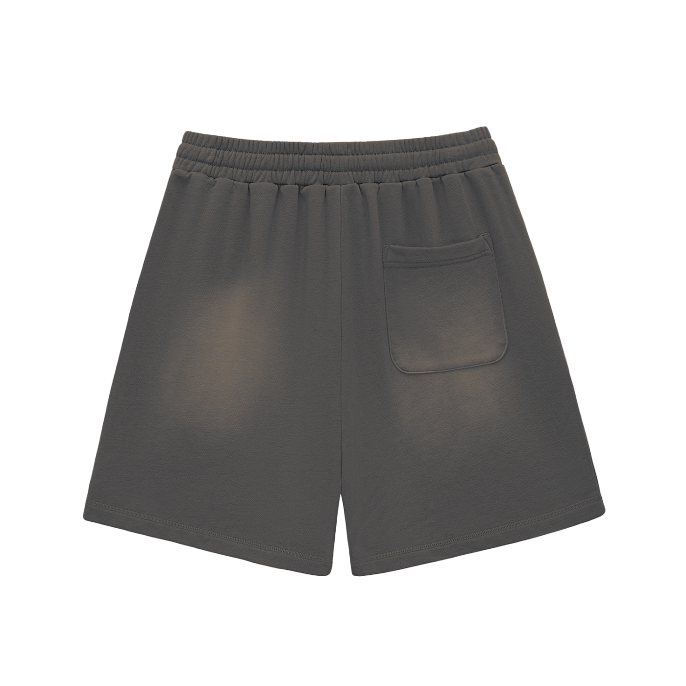CURRY WIZZA - Sun Fade Raw Edge Cotton Shorts