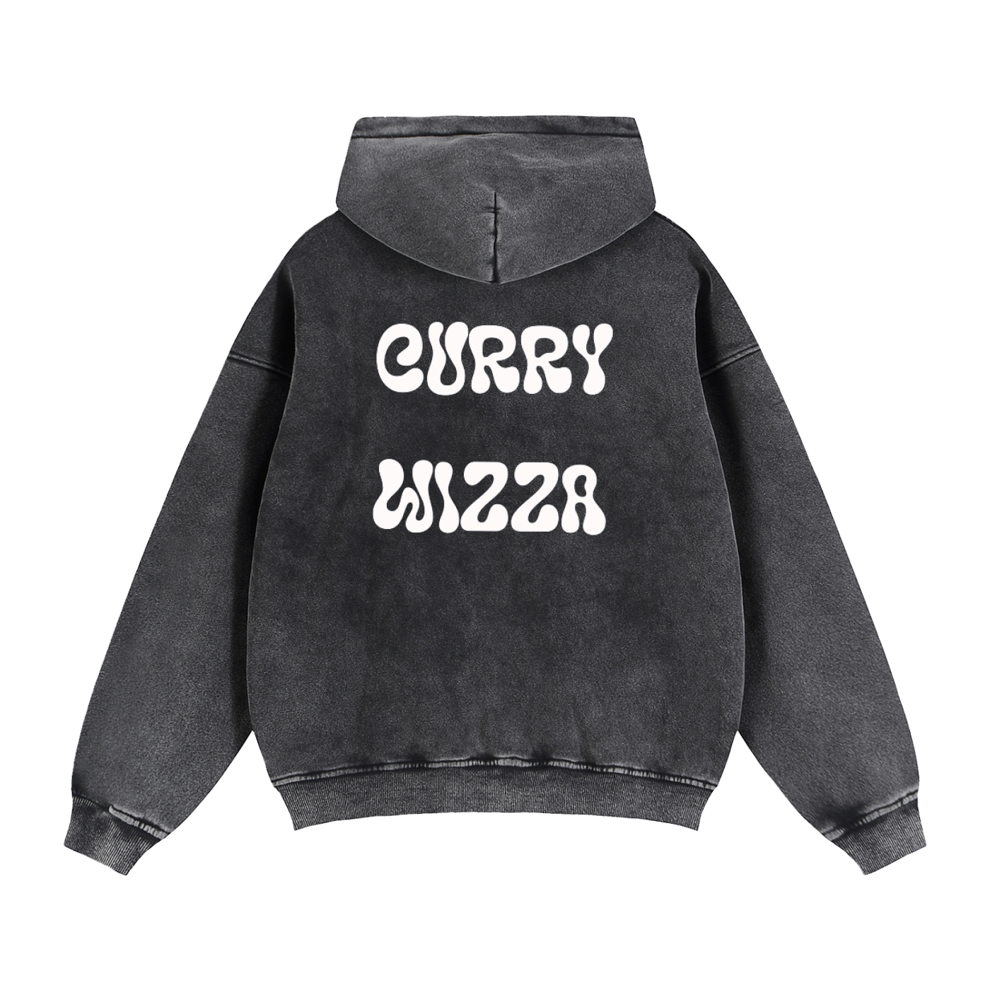 CURRY WIZZA - Zip-Through Boxy Fleece Hoodie