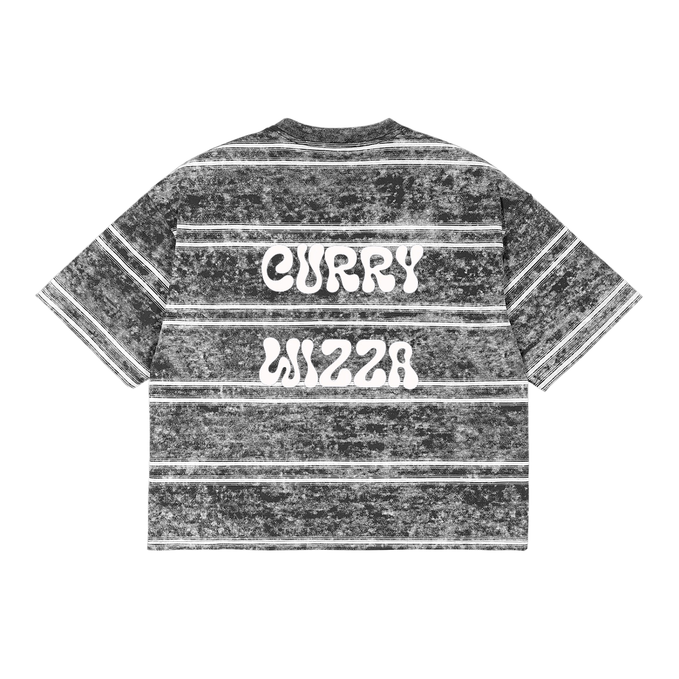 CW - Snow Washed Striped Boxy T-Shirt