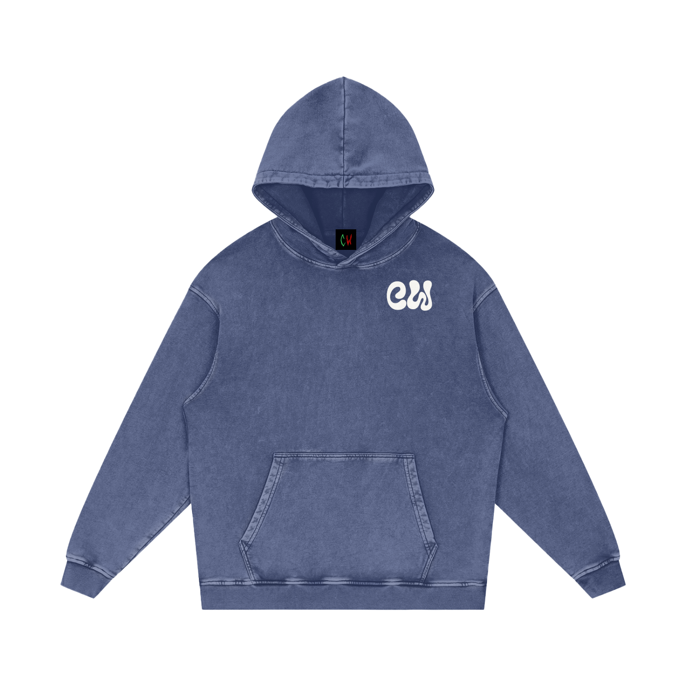 CW - Snow Washed Loose Cotton Hoodie