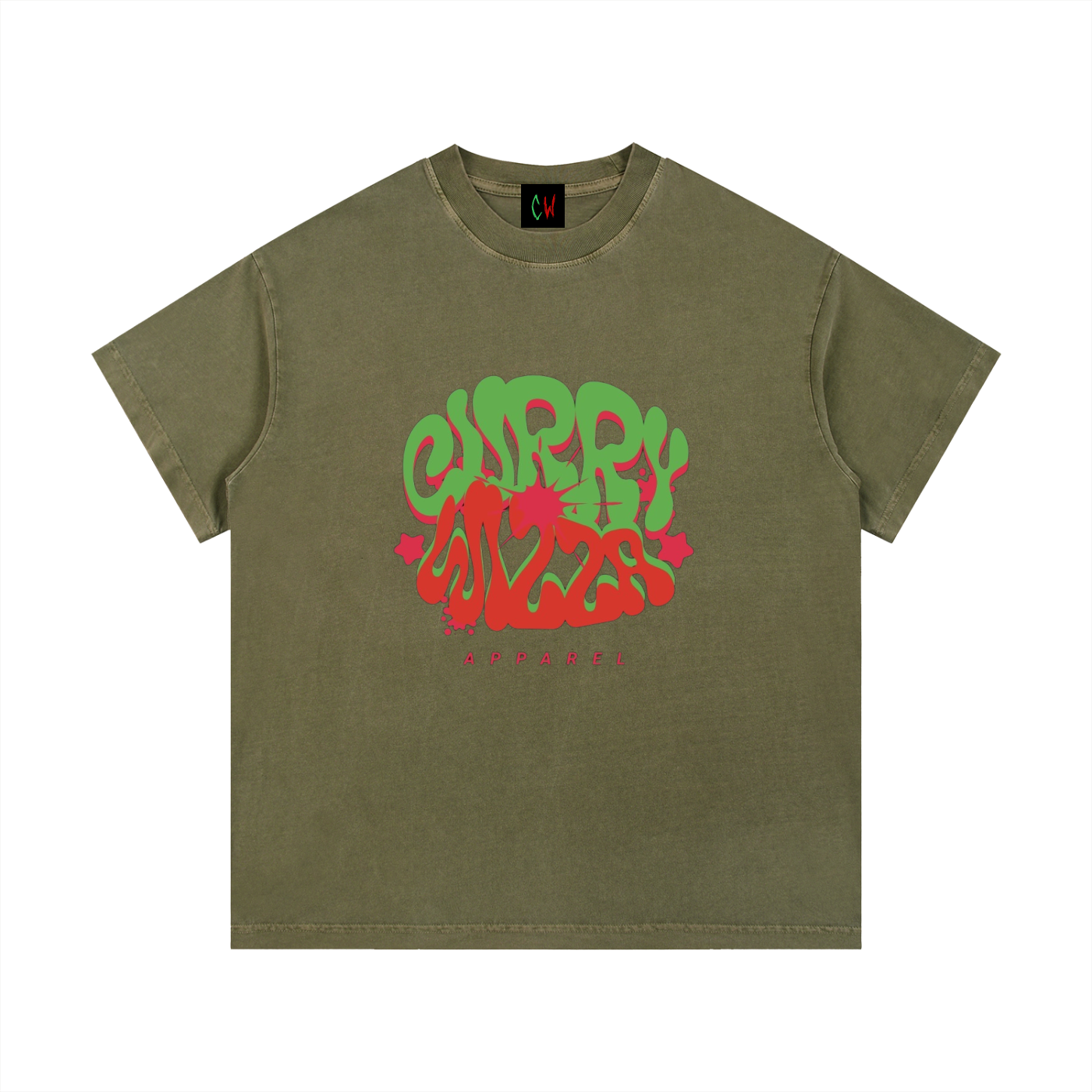 CURRY WIZZA - Vintage Wash Cotton T-Shirt