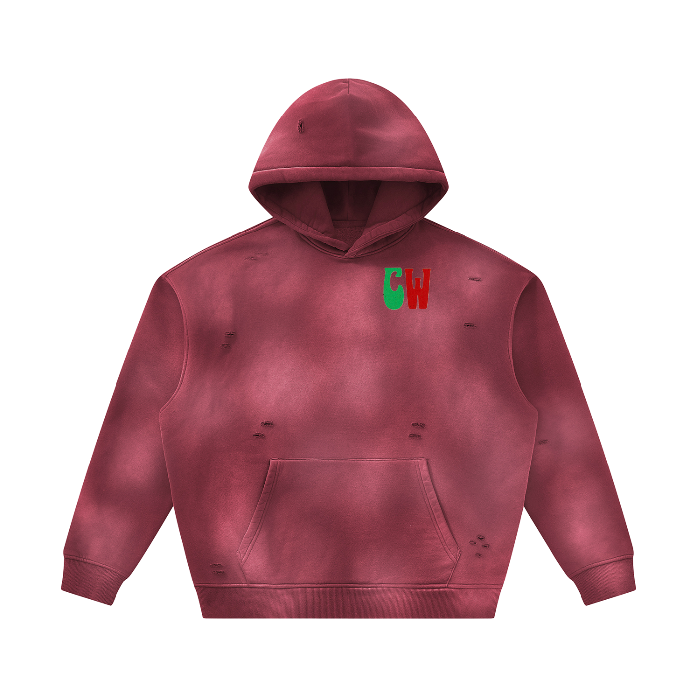 CW - Unisex Sunfade Frayed Fleece Hoodie