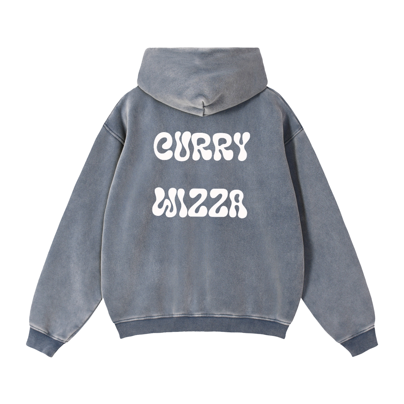 CURRY WIZZA - Zip-Through Boxy Fleece Hoodie