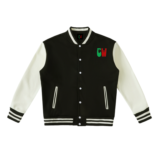 CW - Two-Tone Fleeced Varsity Jacket