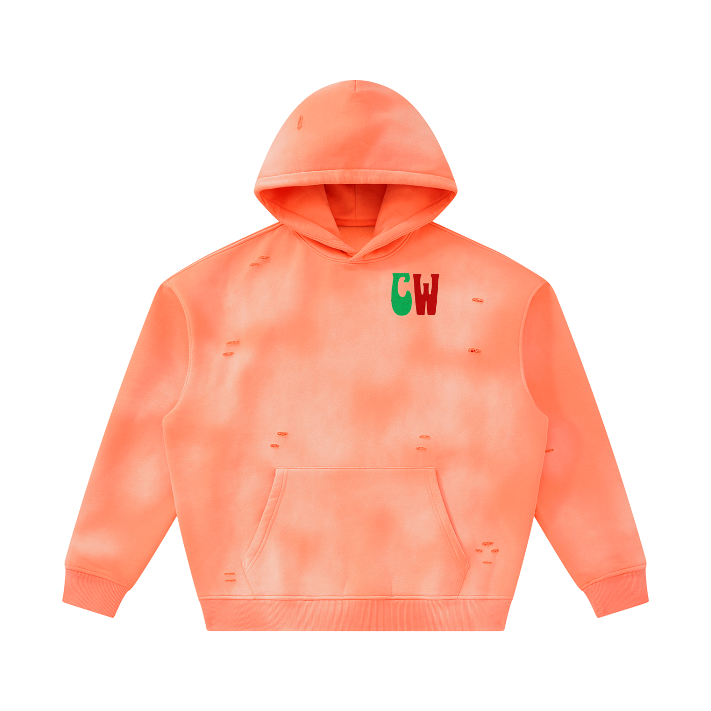 CW - Unisex Sunfade Frayed Fleece Hoodie
